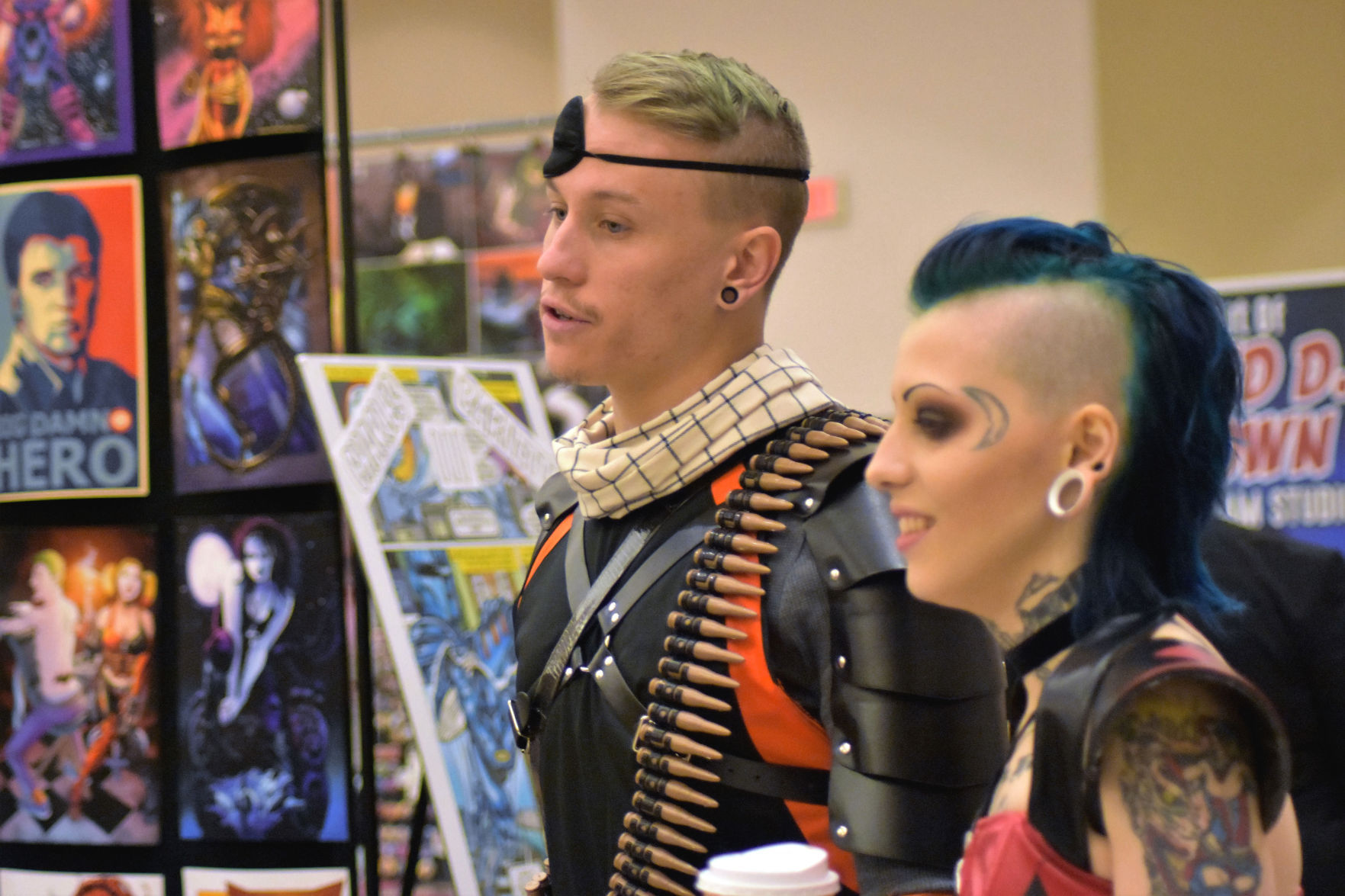 Deathstroke and Roller Derby Harley Quinn